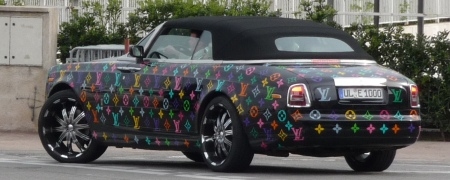 louis vuitton wrapped car