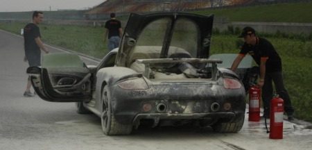 Porsche Carrera GT - Burned Down