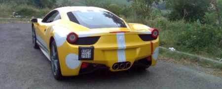 Spyshots Ferrari 458 Italia in yellow