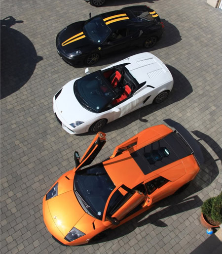 Lamborghini LP670 SV, LP560 Spider & Ferrari 430 Scuderia