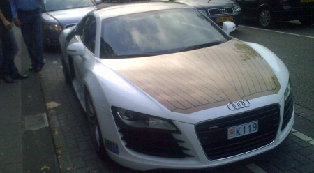 Audi R8 Teak wood