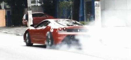 F430 Scuderia Burnout