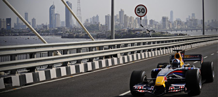 David Coulthard in Mumbai