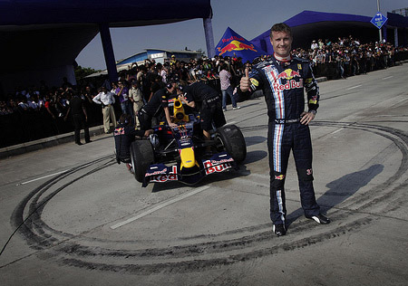 David Coulthard in Mumbai