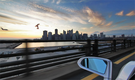 Gallardo LP560 Spyder New York Skyline