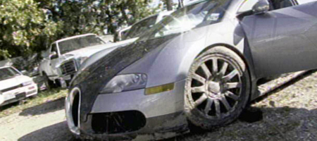 Bugatti Veyron Lake Crash