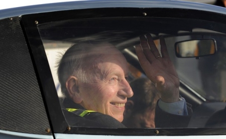 John Surtees Drives Sports Car Through Channel Tunnel 02