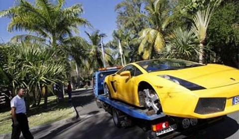 Car Crash Karim Benzema Writes off Lamborghini Gallardo 480x280