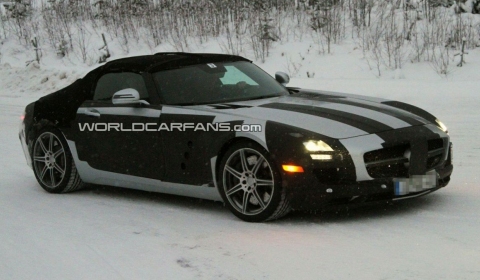 Spyshots: Mercedes SLS AMG Roadster Winter Testing 480x280