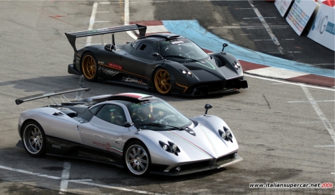 Video Pagani Zonda on Track at Bologna Motor Show 480x280