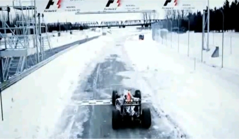 Video: Red Bull F1 Car On Frozen Lake 480x280