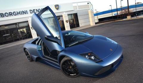 Matte Blue Lamborghini Murciélago LP640