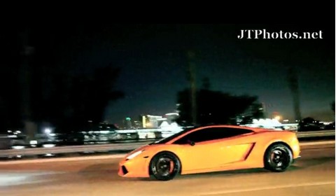 Video Of The Day - Lamborghini Gallardo shooting flames