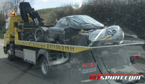 Car Crash Pagani C9 Test Mule