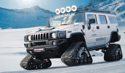 GeigerCars Hummer H2 with Rubber Tracks