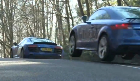 Video Audi R8 V10 vs Audi TT-RS