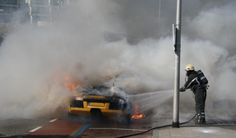 Burned Down Lamborghini Murciélago in NL 02
