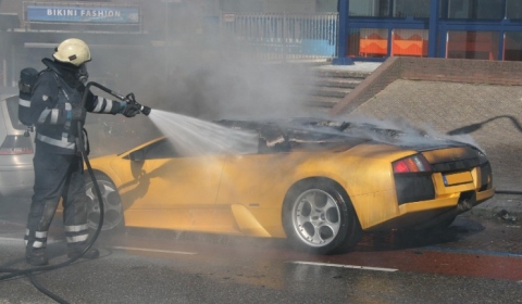 Burned Down Lamborghini Murciélago in NL 03