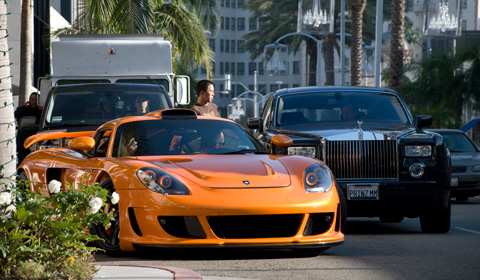 Gemballa Mirage GT and Rolls Royce Phantom in Los Angeles