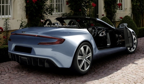 Rendering Aston Martin One-77 Volante