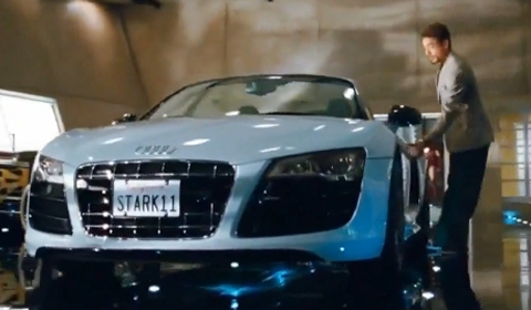 Video Iron Man 2 Commercial with Audi R8 V10 Spyder