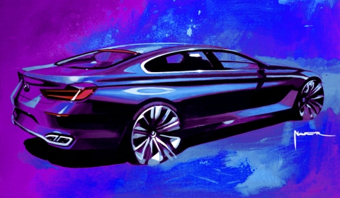 BMW Gran Coupe Drawing 02