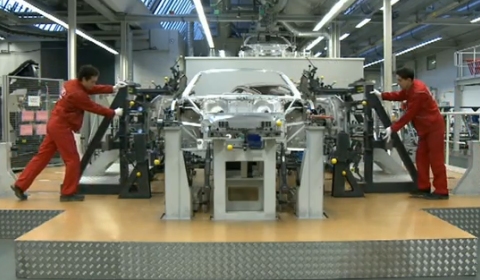 Video Audi R8 Spyder Production Plant