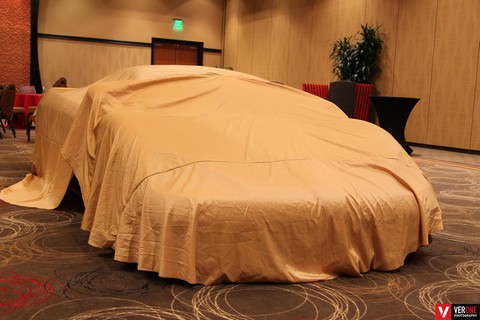 Unveiling of car inside hotel in Seattle