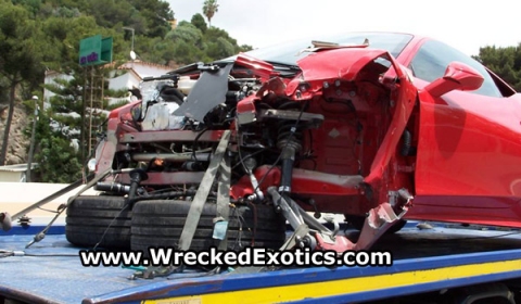 Car Crash Second and Third Ferrari 458 Italia