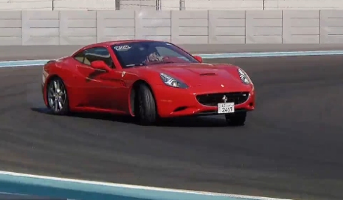 Video Ferrari California Driven by Marc Gené at Yas Island