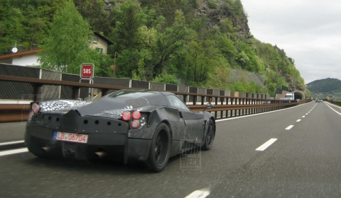 Spyshots 2011 Pagani C9 at Brenner Pass