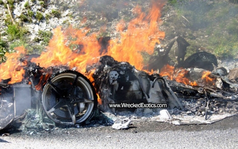 Second Ferrari 458 Italia on Fire 03