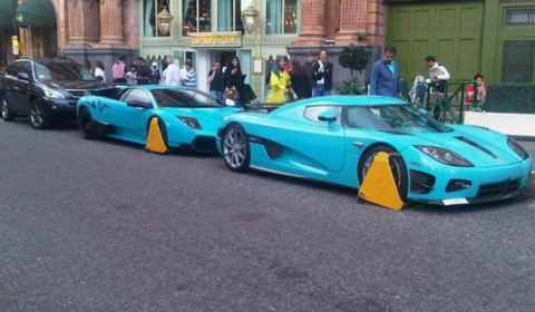 Oops! Clamped Supercar Duo in London