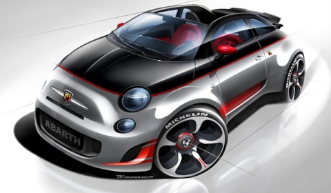 Rendering Abarth 500 Speedster