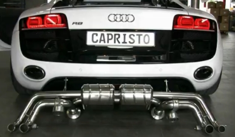 Video Audi R8 V10 with Capristo Custom Exhaust