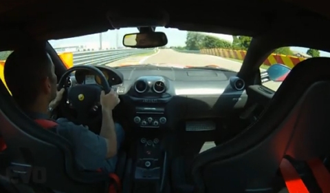 Video EVO Drives Ferrari 599 GTO on The Track