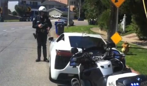 First Ever Speeding Ticket in a Lexus LFA