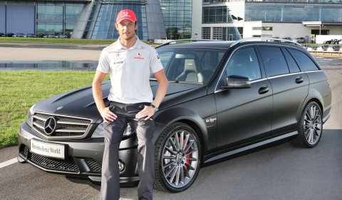 Jenson Button Receives Mercedes-Benz C 63 AMG DR 520
