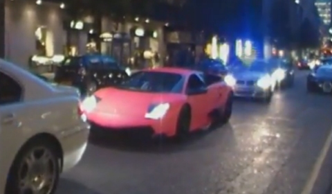 Pink Lamborghini LP670 SV Impounded by London Police