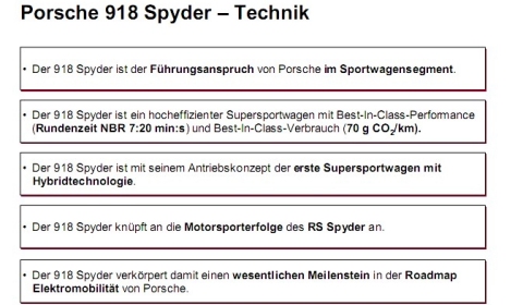 Rumours Porsche 918 Spyder Nürburgring Time 7:20?