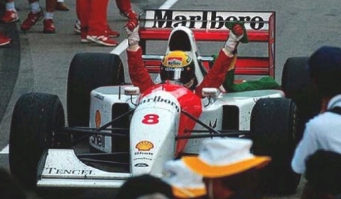 Video Donington 1993 First Lap Ayrton Senna