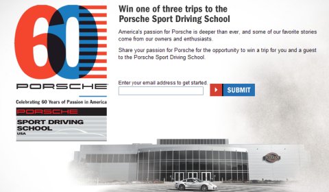 Win Porsche Sport Driving School Trip - US Only