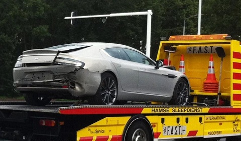 First Aston Martin Rapide Crash