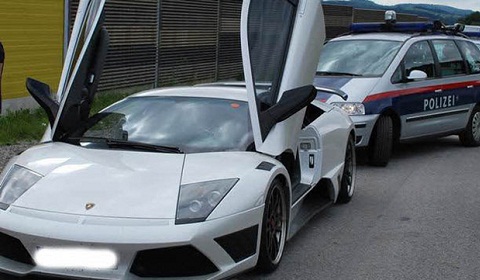 Lamborghini Murcielago IMSA Caught Speeding