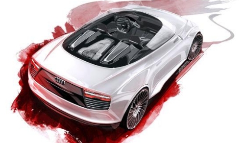 Audi E-tron Spyder for Paris Motor Show