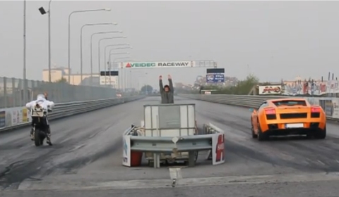 Video Of The Day Lamborghini Gallardo Versus Rocket Scooter