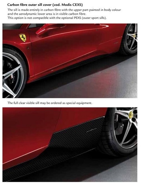 Carbon Fiber Accessory Parts for Ferrari 458 Italia 01