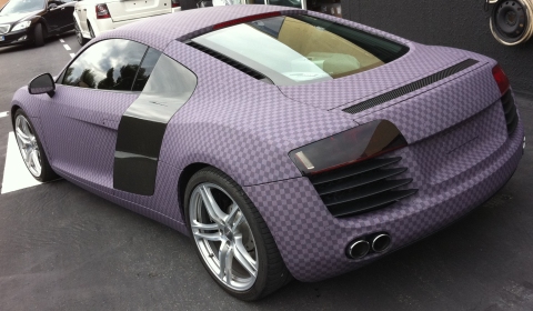 Dartz Audi R8 with Chess Skin Wrap