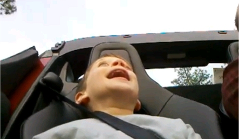 Video Little Fella Experiences Tesla Roadster Sport