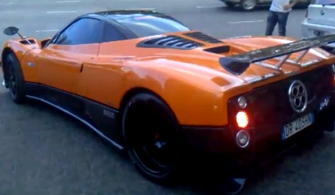 Video Orange Pagani Zonda in Argentina